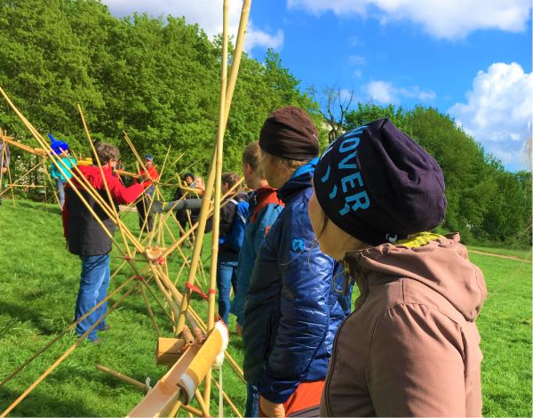 Schattenspringer Teambuilding mit Planspiel Kugelbahn